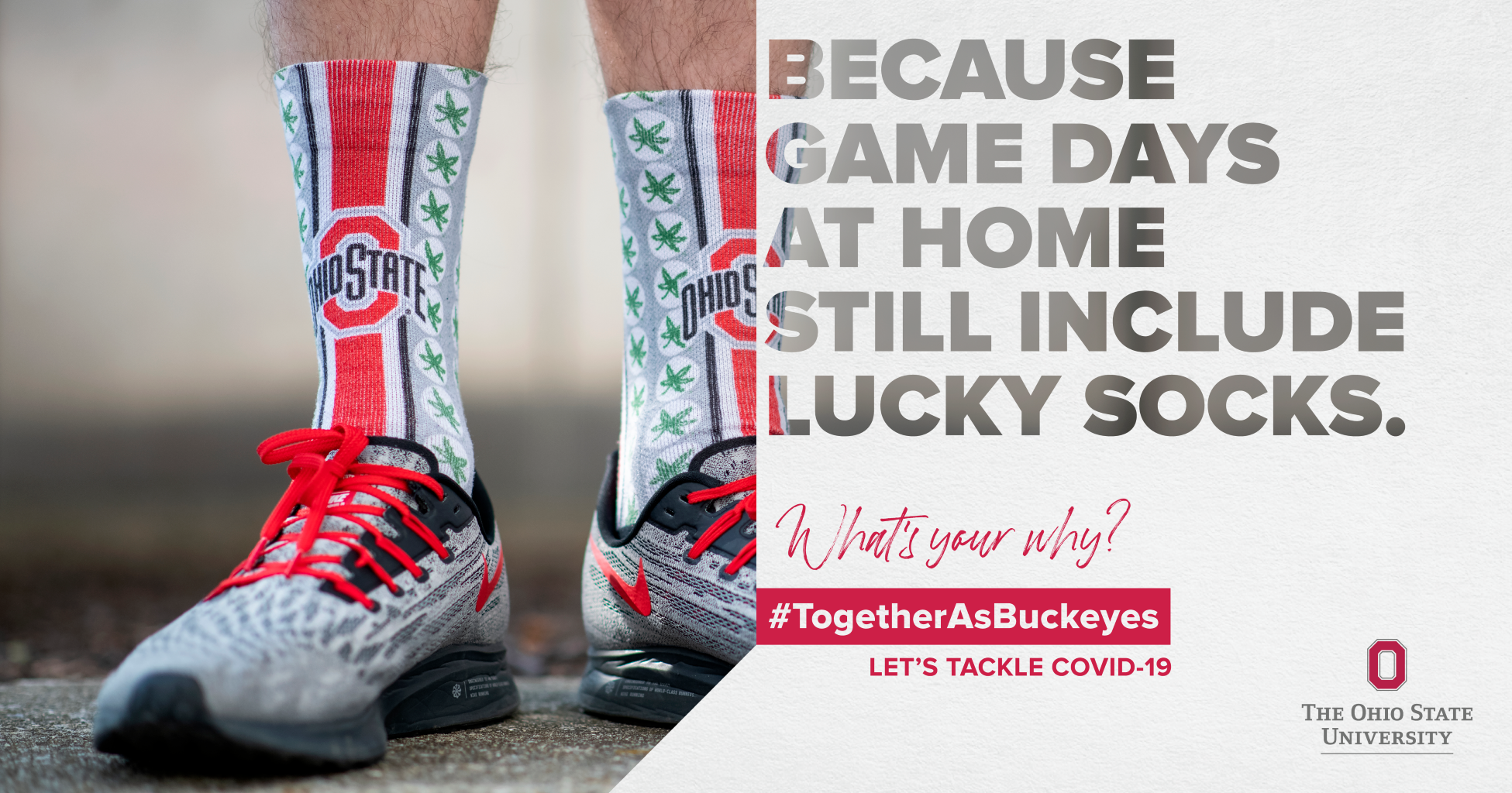 Because Game Days at Home Still Include Lucky Socks